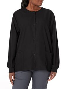 just love womens solid jacket 4501-blk-xl black