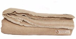 handicraft mart himalayan extra large cashmere throw,natural cashmere blanket 90" x 108",hand made in nepal … (beige)