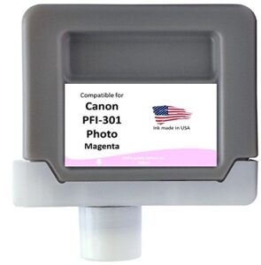 non-oem compatible canon pfi-301pm cartridge- photo magenta