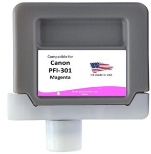 compatible canon pfi-301m cartridge- magenta