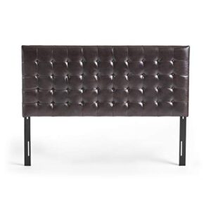 christopher knight home bellmont tufted headboard, king / cal king, brown