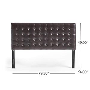 Christopher Knight Home Bellmont Tufted Headboard, King / Cal King, Brown