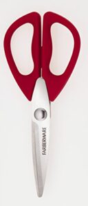 farberware professional stainless steel all-purpose kitchen shears, red