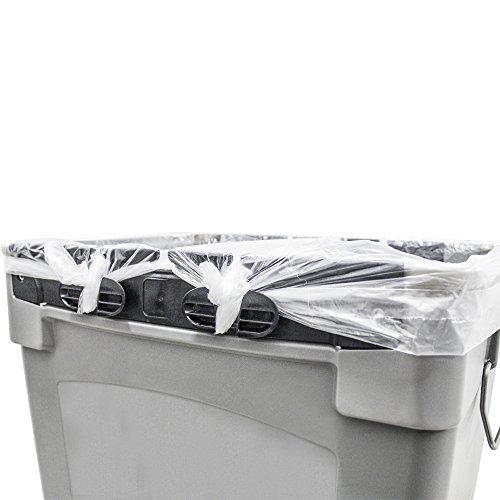 CleanRiver Flex E Bin - 50 Gallons | 3-in-1 Streams | Waste, Recycling, & Compost Basket with Backboard | Black Color