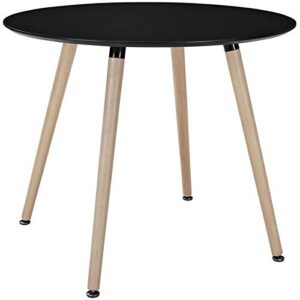 hawthorne collections round dining table in black