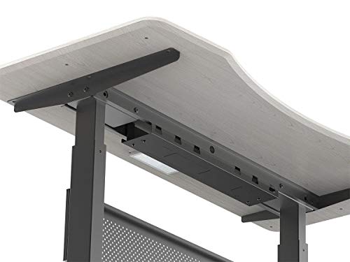 Monoprice Cable Tray Organizer - Black | Under Desk Cord Management, Ideal for Work Computer Tables, Home and Office Sit-Stand Desks - Workstream Collection