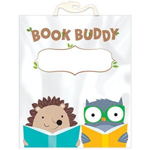 ctp woodland friends book buddy bag, clear 10.5” x 12.5” storage bags (creative teaching press 8537)