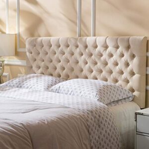 Christopher Knight Home Jezebel Fabric Headboard, Queen / Full, Beige