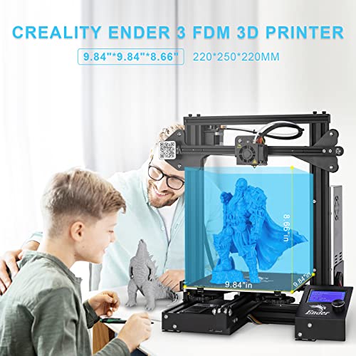 Official Creality Ender 3 3D Printer Fully Open Source with Resume Printing All Metal Frame FDM DIY Printers with Resume Printing Function 220x220x250mm