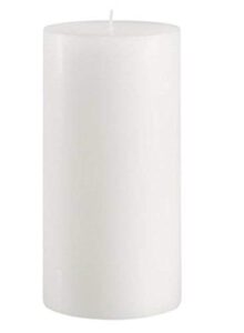 mister candle - 4 inch by 8 inch tall citronella scented pillar candle - indoor & outdoor use
