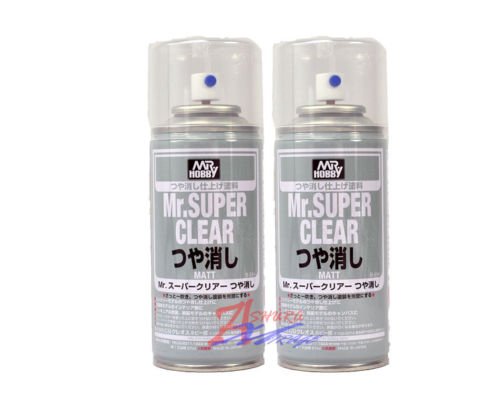 TOP Satisfied Creos GSI MR HOBBY ACRYLIC SPRAY 170ml MR. Super Clear FLAT MATT B514 New