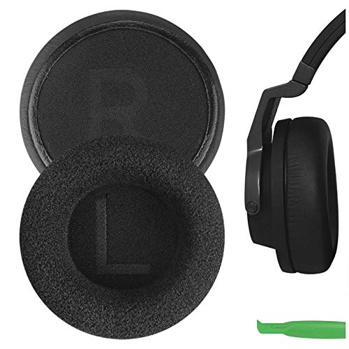 Geekria Comfort Velour Replacement Ear Pads for AKG K540, K545, K275, K267, K182, K167, K175, K245 Headphones Ear Cushions, Headset Earpads, Ear Cups Repair Parts (Black)