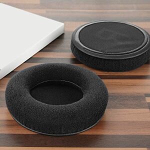 Geekria Comfort Velour Replacement Ear Pads for AKG K540, K545, K275, K267, K182, K167, K175, K245 Headphones Ear Cushions, Headset Earpads, Ear Cups Repair Parts (Black)