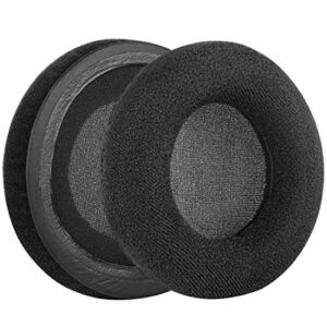 Geekria Comfort Velour Replacement Ear Pads for AKG K540, K545, K275, K267, K182, K167, K175, K245 Headphones Ear Cushions, Headset Earpads, Ear Cups Repair Parts (Black)
