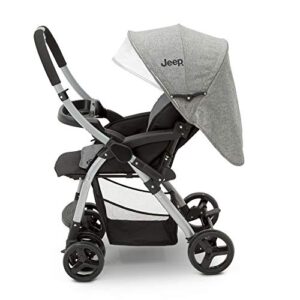 Jeep Unlimited Reversible Handle Stroller, Grey Tweed