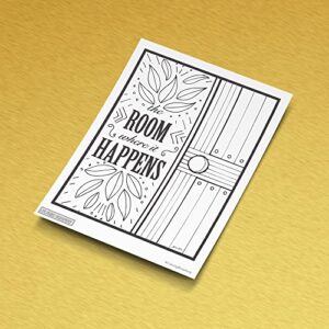 Hamilton | “Just You Wait” Collection | Coloring Pages by Coloring Broadway | Hand-Drawn Illustrations - Printed on Matte Card Stock (8.5" x 11") - Set of 4 Individual Pages