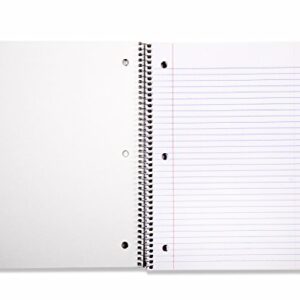 Amazon Basics Wide Ruled Wirebound Spiral Notebook, 70-Sheet, 5 Pack, Multicolor