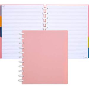 Talia Discbound Notebooks, Planner, Customizable, (Salmon, Letter (8.5in x 11in))