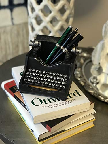 Retro/Shabby Chic/Vintage Typewriter Pencil Holder for Desk/Desk Organizer for Writer's Desk- Nostalgic Gift for Writers/Gift for Vintage Lovers/Gift for Typewriter Lovers