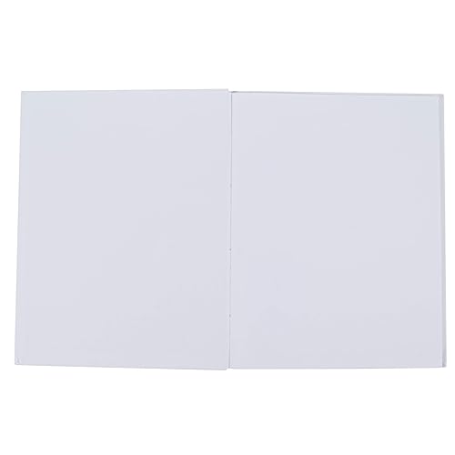 6 Pack White Hardcover Blank Book, 8.5x11 Unlined Journals for Students, Kids, Story Writing (18 Sheets/36 Pages)