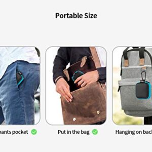 Earbuds Case, SUNGUY【5Pack】 Portable Small Earbud Carrying Case Storage Bag with Carabiner Clip for Earphone, Earbud, Earpieces, SD Memory Card, Camera Chips