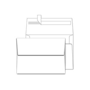 a7 white envelopes 5x7 50 pack - quick self seal,for 5x7 cards| perfect for weddings, invitations, photos, graduation, baby shower, stationery for general, office | 5.25 x 7.25 inches