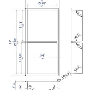 ALFI brand ABN1224-BSS Shower Niche, Brushed Stainless Steel