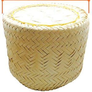 Littlevivi Handmade Serving Basket, Large, Original Bamboo Color