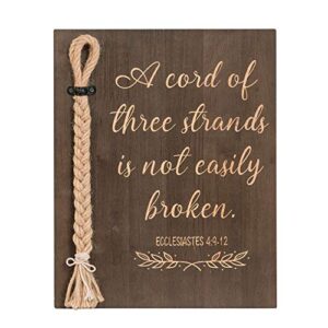 ling's moment a cord of three strands wedding sign-alternative wedding unity sign - strand of three cords sign-unity cord wedding sign