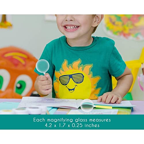 Magnifying Glasses, Children Party Favors (4.2 x 1.7 In, 4 Colors, 24-Pack)