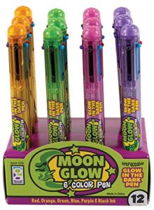 raymond geddes moon glow 6-in-1 retractable pens (pack of 12)
