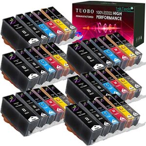 tuobo 36 pack pgi-220 cli-221 and gray with new chip ink cartridges replacement compatible with pixma ip3600 ip4600 ip4700 mx860 mx870 mp560 mp620 mp620b mp640 mp980 mp990 pmfp1 pmfp3 sfp1 printer