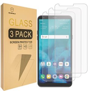 mr.shield [3-pack] designed for lg stylo 4 [tempered glass] screen protector with lifetime replacement