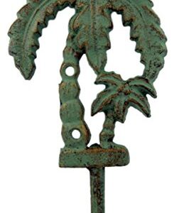 K-Musculo Palm Tree Cast Iron Wall Hooks 8 Inch (Set of 2)