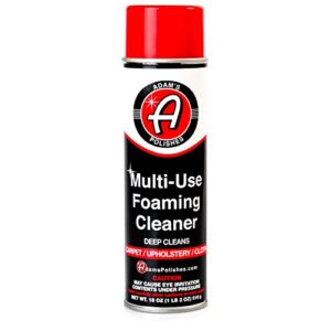 adam's polishes multi-use foaming cleaner - foaming formula for simple and fast cleaning - safe on carpet, cloth, and velour (18 oz)