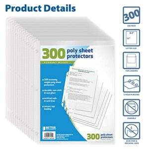 Better Office Products Sheet Protectors, 300 Count