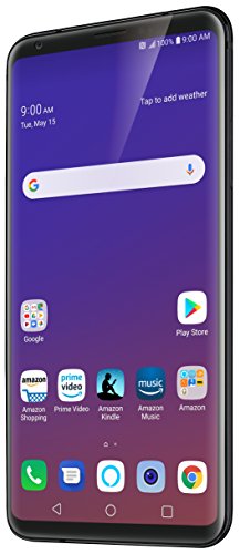 LG V35 ThinQ with Alexa Hands-Free – Prime Exclusive Phone – Unlocked – 64 GB – Aurora Black