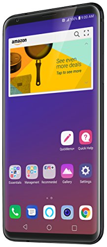 LG V35 ThinQ with Alexa Hands-Free – Prime Exclusive Phone – Unlocked – 64 GB – Aurora Black