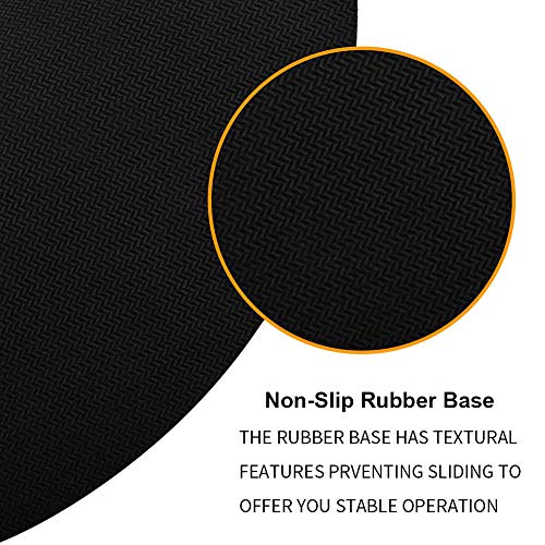 HONESTY Smooth Microfiber Memory Foam Mouse Wrist Pad, Ergonomic Resting Mouse Pad and Wrist Support, Comfortable Typing and Pain Relief, Suitable for Computer Games Office and Study, Black (1 Pack)