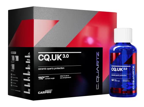 CARPRO CQUARTZ UK 3.0_30ml Kit - Ceramic Coating Finish, Quartz Based Nanotechnology, Bonds to Paint, Glass, Metal and Plastic