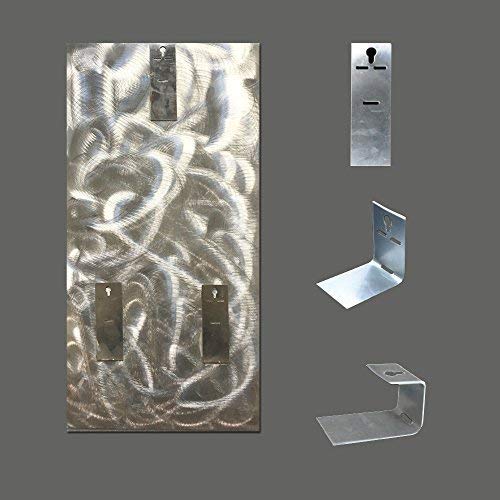 Yihui Arts Abstract Metal Wall Arts Hand Crafted Aluminum Artwork Large Modern Wall Accent for Living Room Bedroom Kitchen Decor