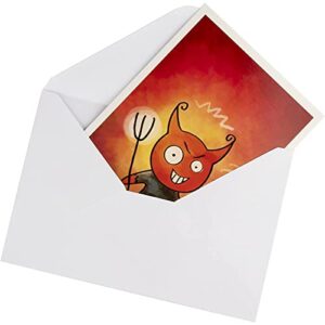 48-Pack Assorted Halloween Greeting Cards with Envelopes, 6 Cartoon Designs