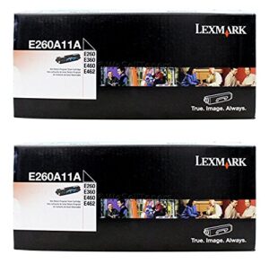 lexmark e260a11a return program toner cartridge 2-pack for e260, e360, e462