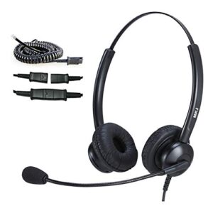 mkj headset for cisco phones dual ear landline headset with noise cancelling microphone for cisco telephone cp-7821 7841 7941g 7942g 7945g 7960 7961g 7962g 7965g 7971g 7975g 8841 8865 9971