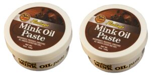 fiebing's mink oil paste, 6 oz. - softens, preserves and waterproofs smooth leather and vinyl (2)