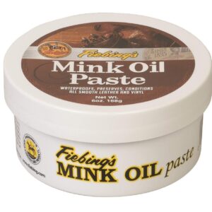 Fiebing's Mink Oil Paste, 6 Oz. - Softens, Preserves and Waterproofs Smooth Leather and Vinyl (2)