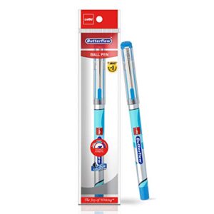 cello butterflow ball pen set - pack of 10 (blue)