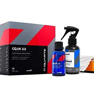 CARPRO CQUARTZ UK 3.0_30ml Kit w/Reload - Ceramic Coating Finish, Quartz Based Nanotechnology, Bonds to Paint, Glass, Metal and Plastic