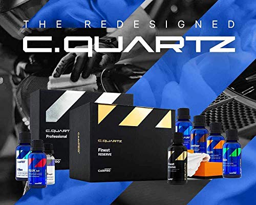 CARPRO CQUARTZ UK 3.0_30ml Kit w/Reload - Ceramic Coating Finish, Quartz Based Nanotechnology, Bonds to Paint, Glass, Metal and Plastic