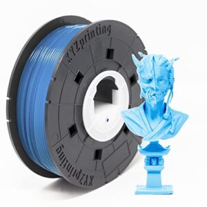 xyzprinting petg filament 1.75mm, nfc chip, 3d printer filament, 600g (1.3lbs), dimensional accuracy +/- 0.02 mm, fit most 3d printers, clear blue